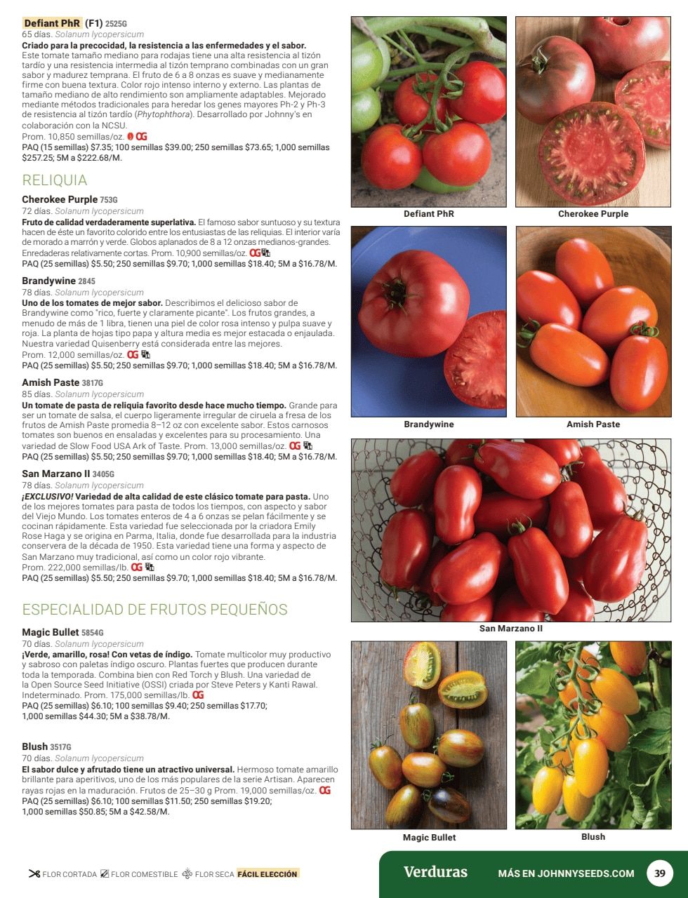 Johnny's Selected Seeds Spanish Catalog Weekly Ad January 1 - December 31, 2026