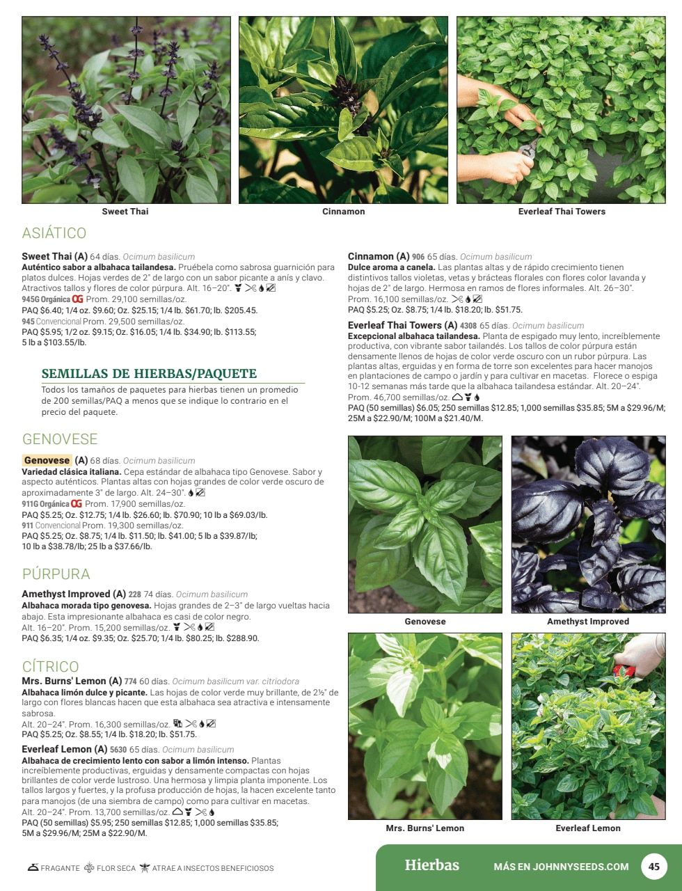 Johnny's Selected Seeds Spanish Catalog Weekly Ad January 1 - December 31, 2026