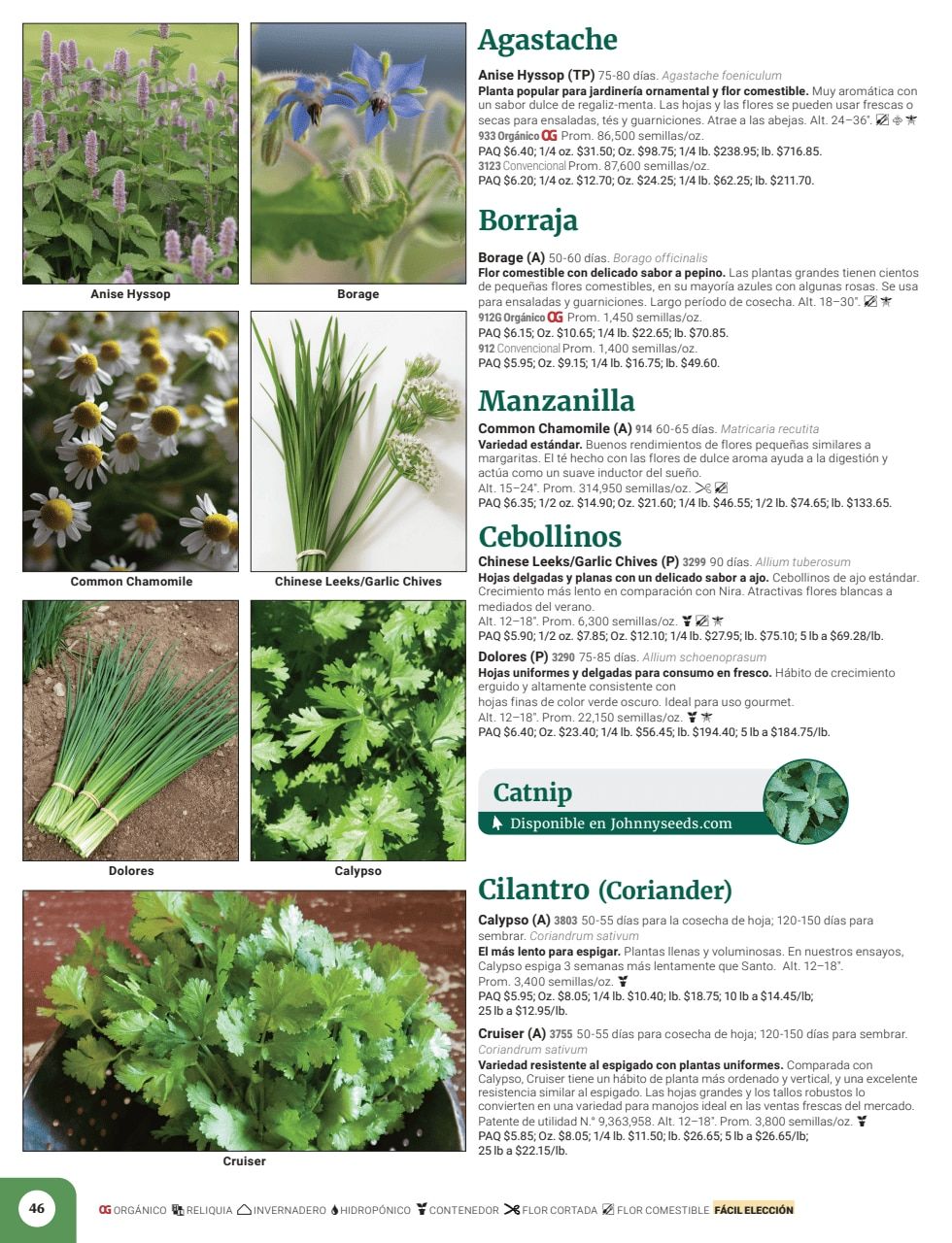 Johnny's Selected Seeds Spanish Catalog Weekly Ad January 1 - December 31, 2026
