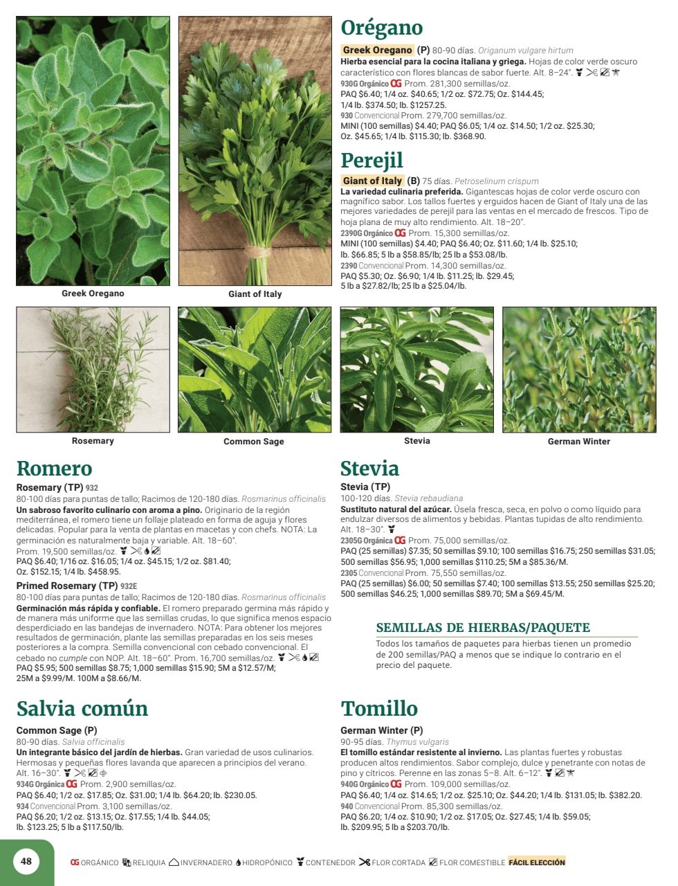 Johnny's Selected Seeds Spanish Catalog Weekly Ad January 1 - December 31, 2026