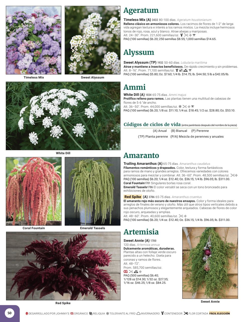 Johnny's Selected Seeds Spanish Catalog Weekly Ad January 1 - December 31, 2026