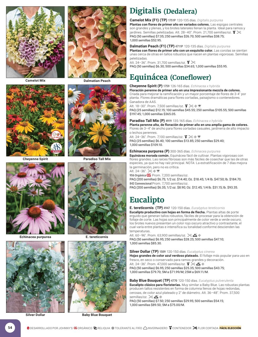 Johnny's Selected Seeds Spanish Catalog Weekly Ad January 1 - December 31, 2026