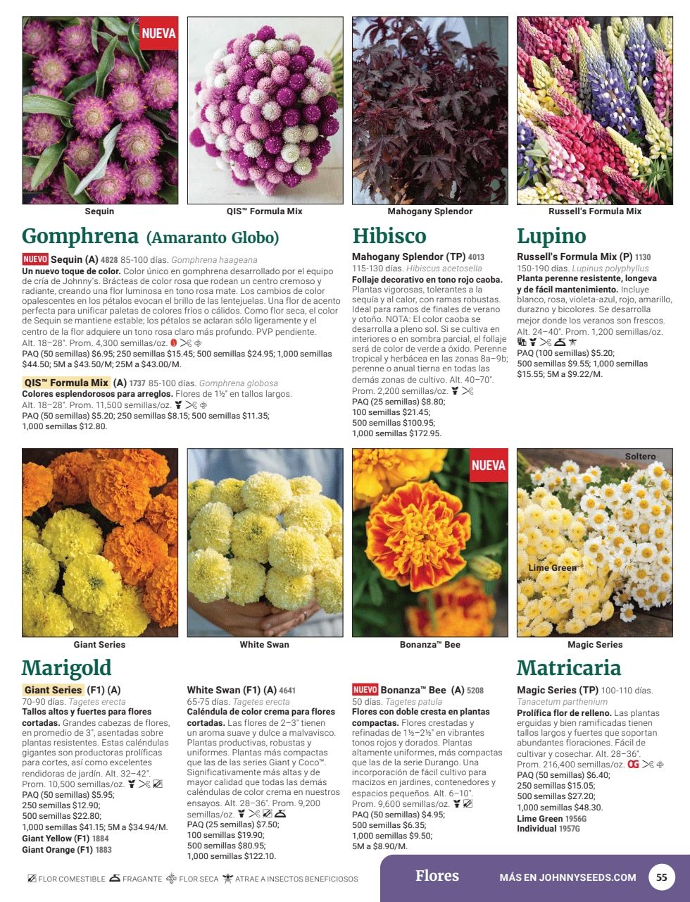 Johnny's Selected Seeds Spanish Catalog Weekly Ad January 1 - December 31, 2026