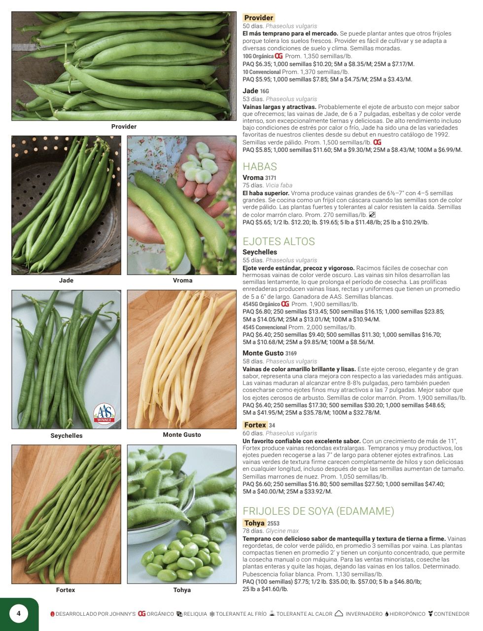 Johnny's Selected Seeds Spanish Catalog Weekly Ad January 1 - December 31, 2026