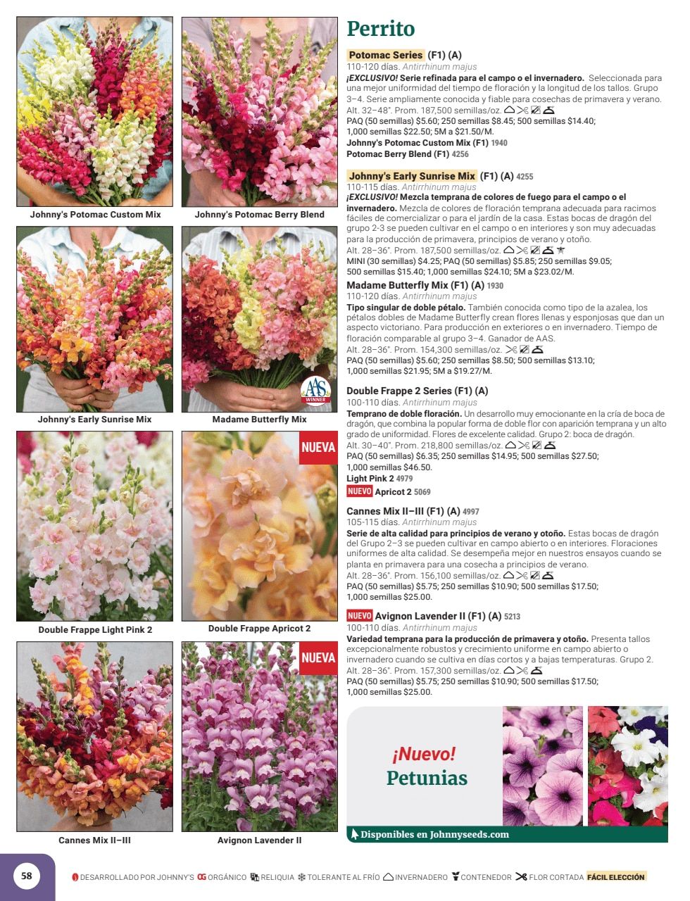 Johnny's Selected Seeds Spanish Catalog Weekly Ad January 1 - December 31, 2026
