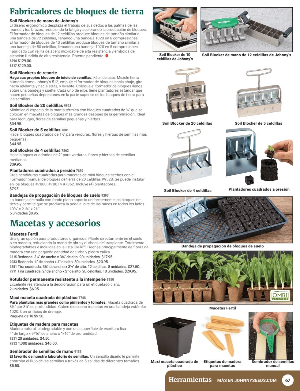 Johnny's Selected Seeds Spanish Catalog Weekly Ad January 1 - December 31, 2026