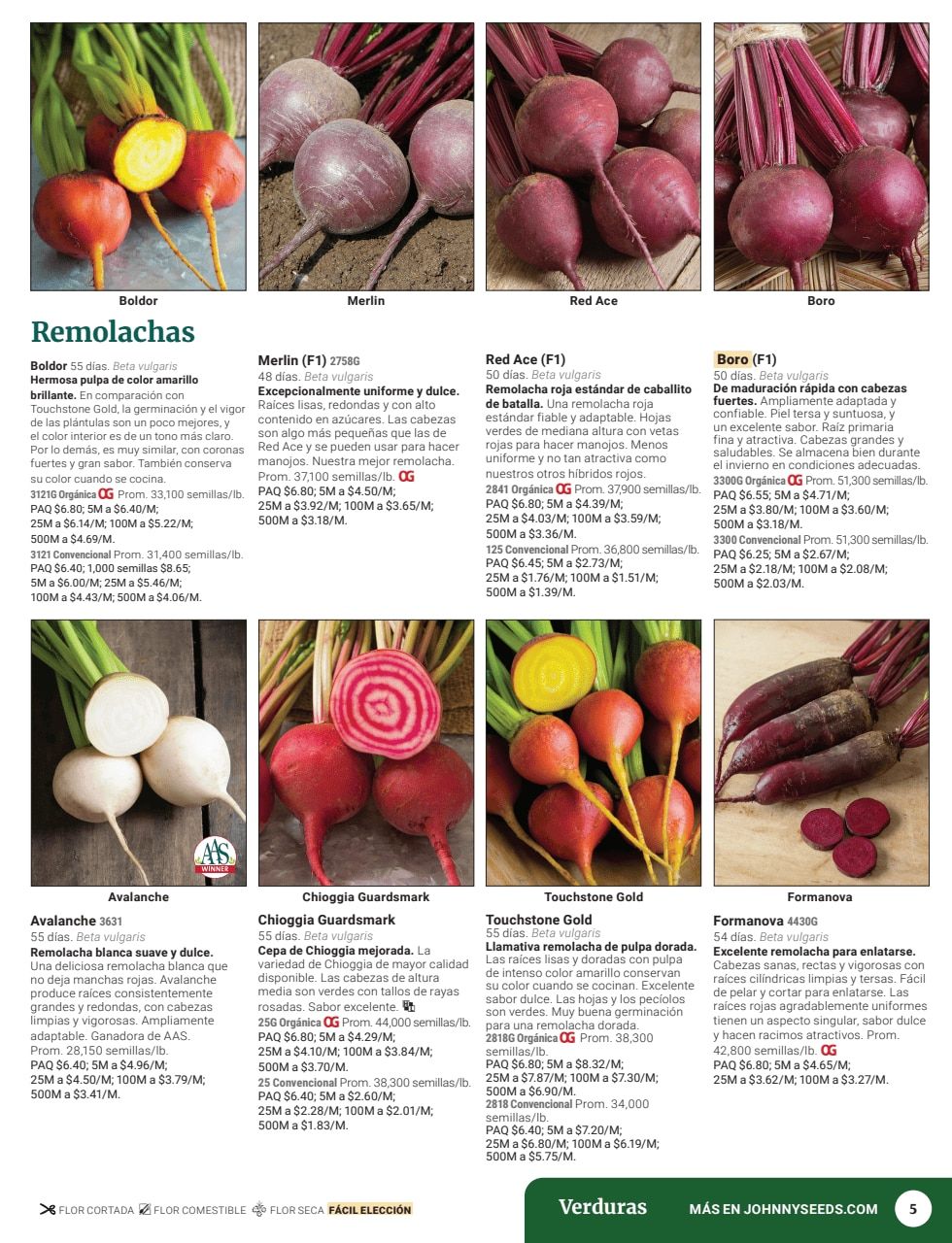Johnny's Selected Seeds Spanish Catalog Weekly Ad January 1 - December 31, 2026