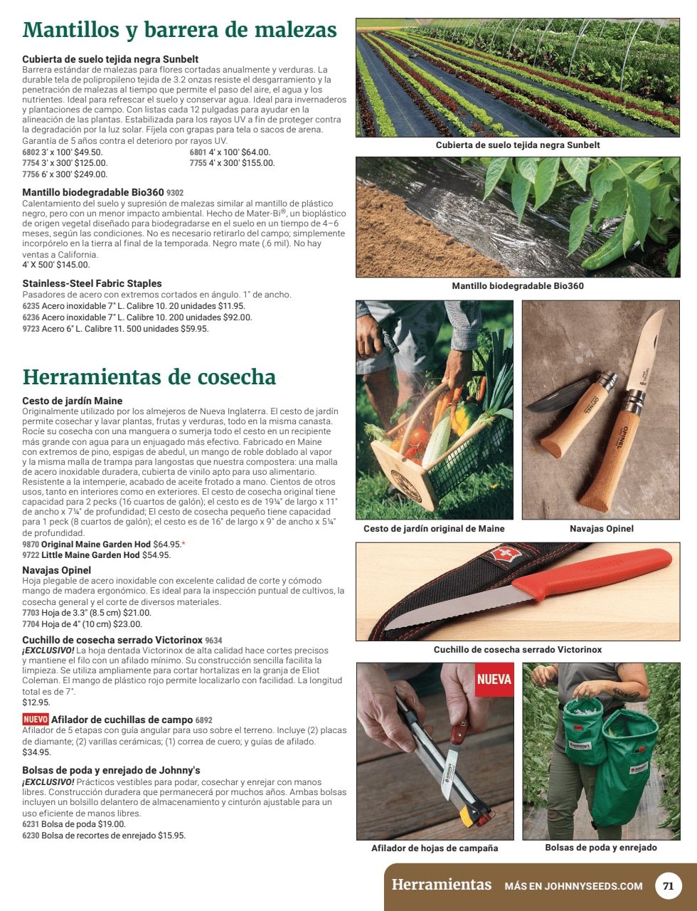 Johnny's Selected Seeds Spanish Catalog Weekly Ad January 1 - December 31, 2026