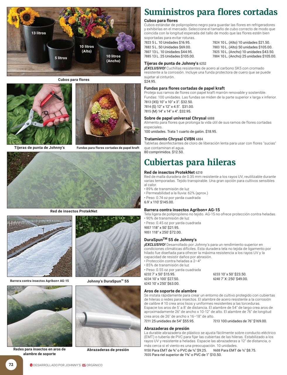Johnny's Selected Seeds Spanish Catalog Weekly Ad January 1 - December 31, 2026