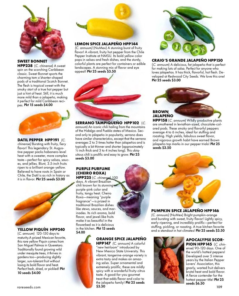 Baker Creek Heirloom Seeds Free Seed Catalog Weekly Ad January 1 - December 31, 2026