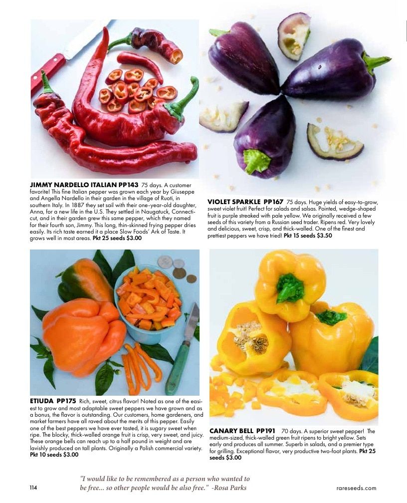Baker Creek Heirloom Seeds Free Seed Catalog Weekly Ad January 1 - December 31, 2026