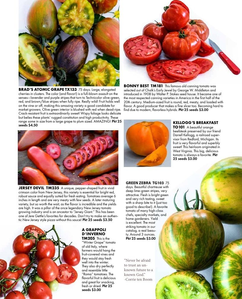 Baker Creek Heirloom Seeds Free Seed Catalog Weekly Ad January 1 - December 31, 2026