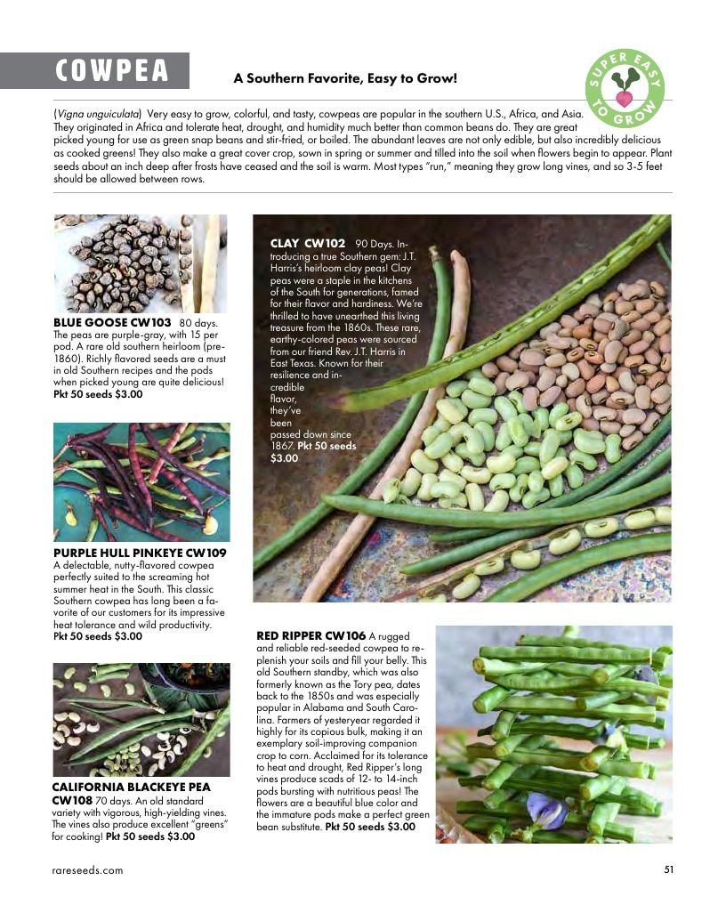 Baker Creek Heirloom Seeds Free Seed Catalog Weekly Ad January 1 - December 31, 2026