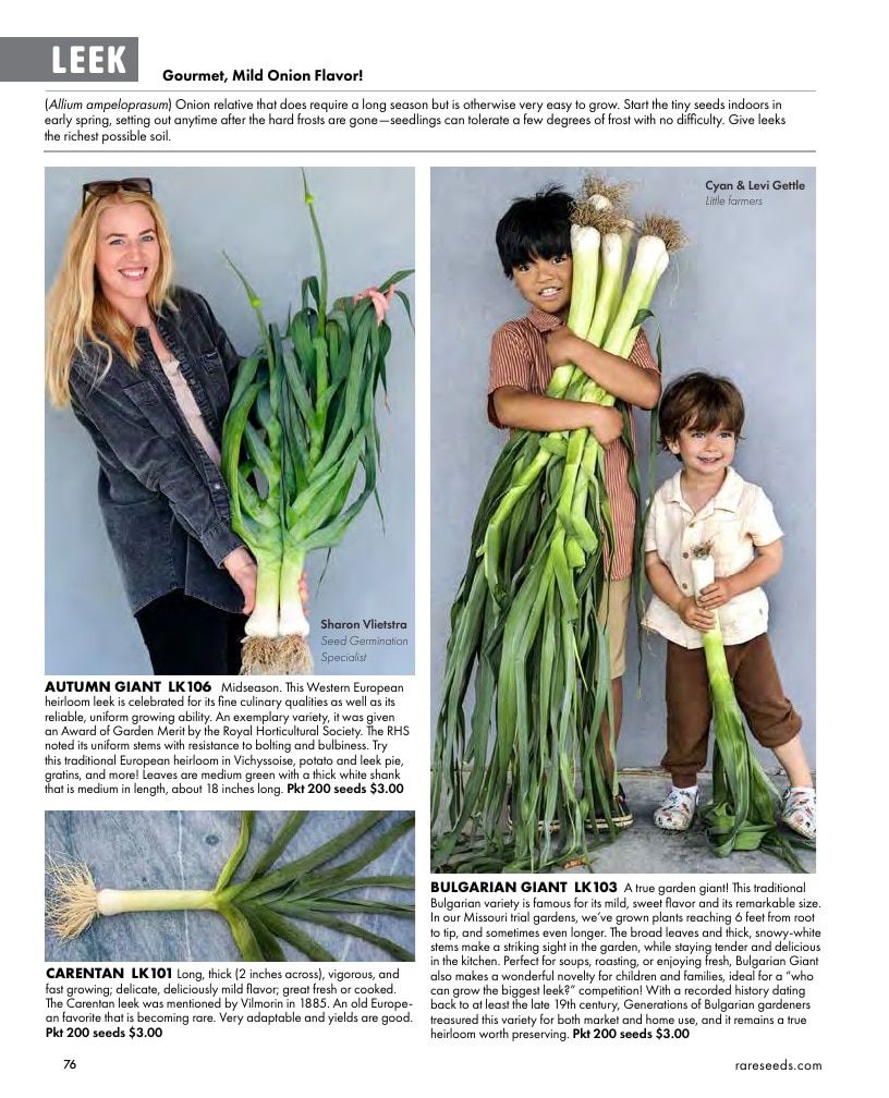 Baker Creek Heirloom Seeds Free Seed Catalog Weekly Ad January 1 - December 31, 2026