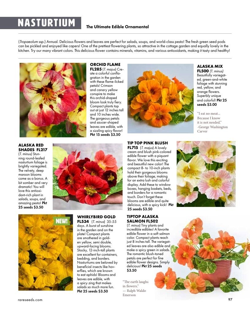 Baker Creek Heirloom Seeds Free Seed Catalog Weekly Ad January 1 - December 31, 2026