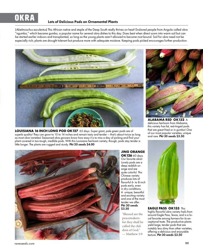 Baker Creek Heirloom Seeds Free Seed Catalog Weekly Ad January 1 - December 31, 2026