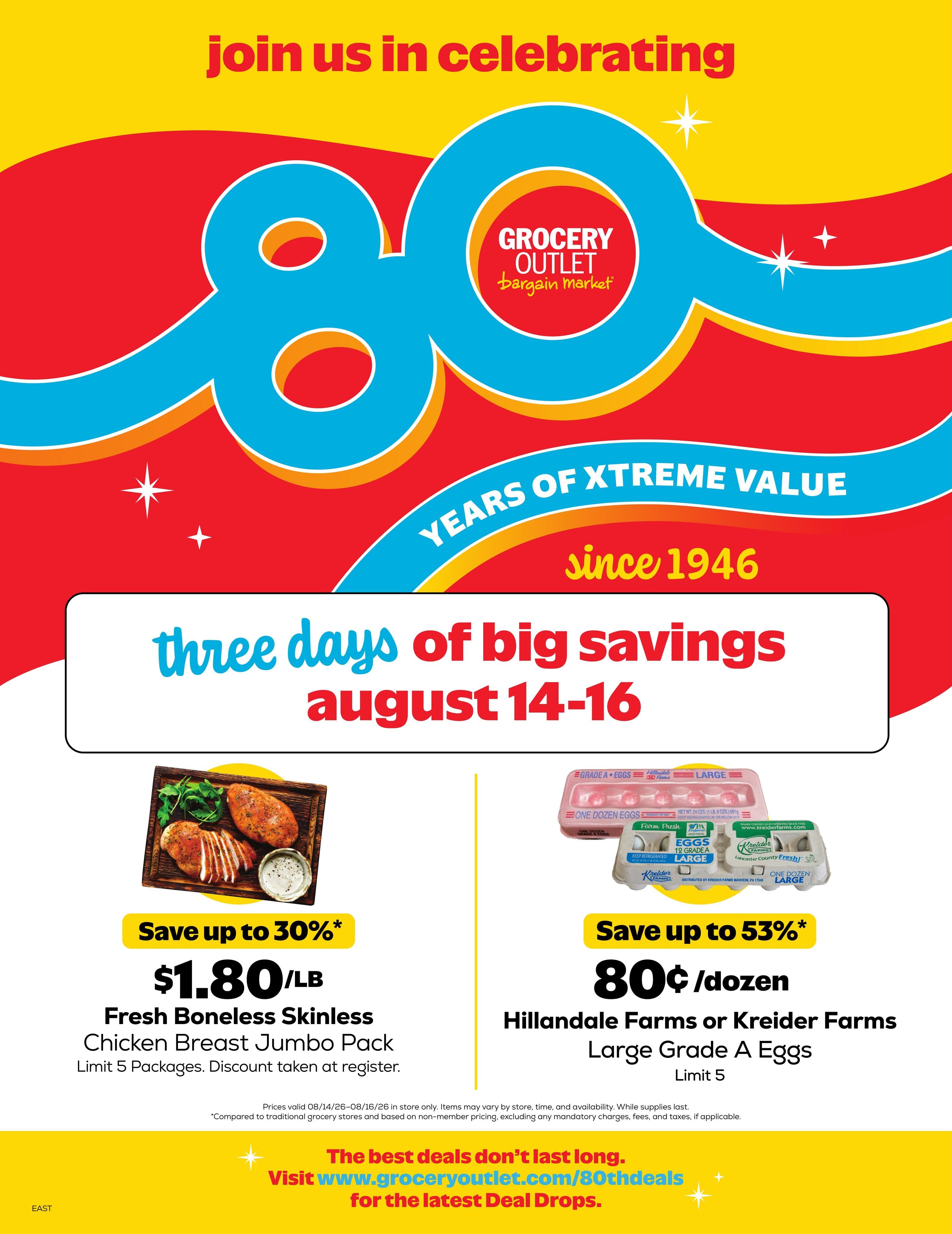 Grocery Outlet (Studley–Quinton Area, VA) Weekly Ad August 12 - 18, 2026