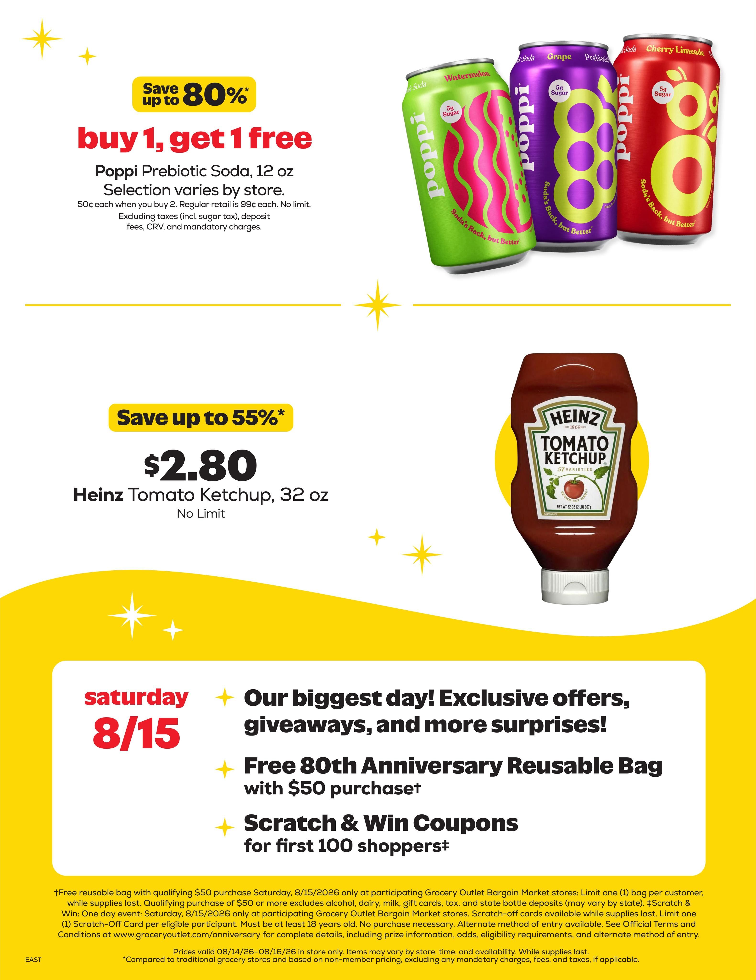 Grocery Outlet (Studley–Quinton Area, VA) Weekly Ad August 12 - 18, 2026