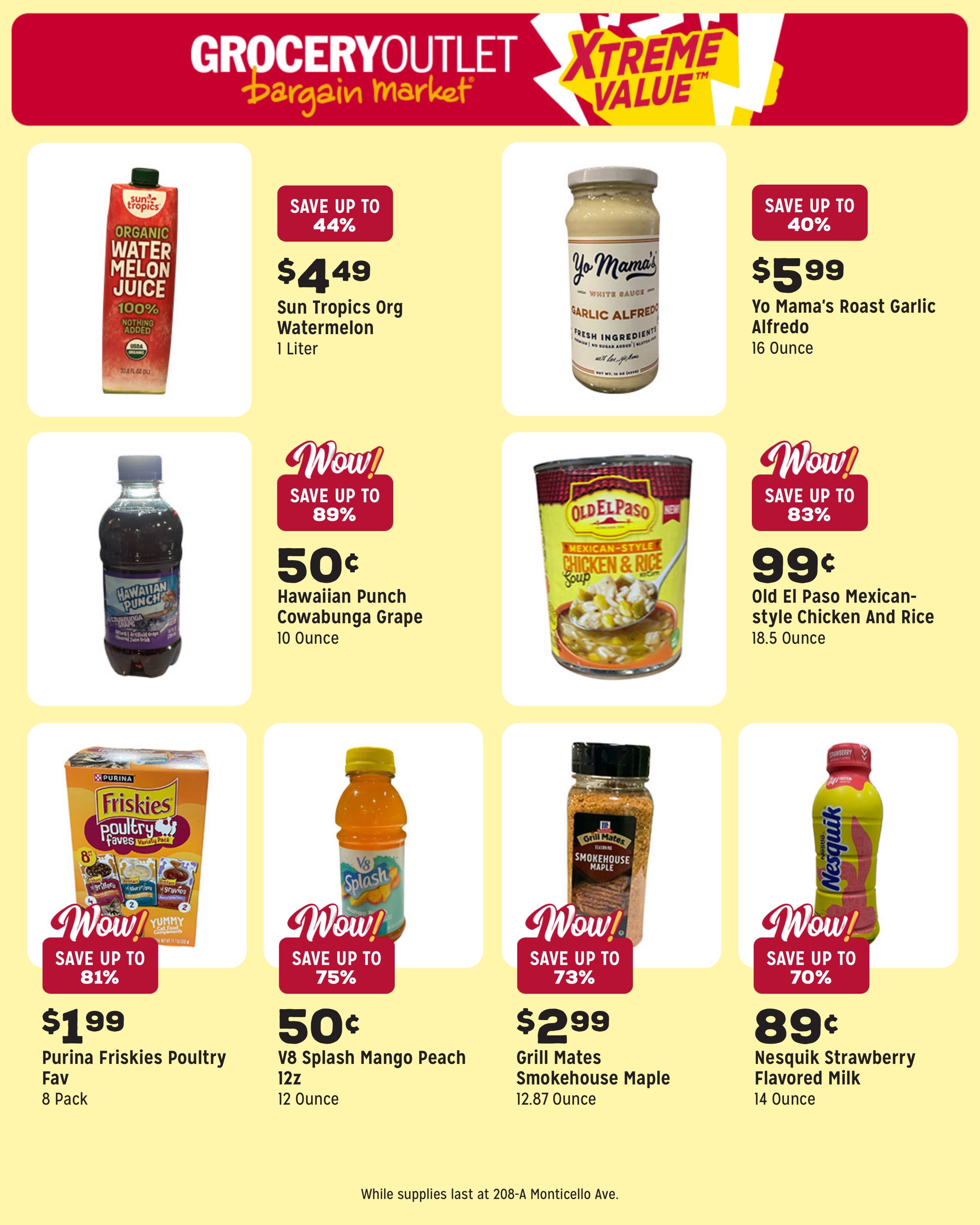 Grocery Outlet (Studley–Quinton Area, VA) Weekly Ad August 12 - 18, 2026