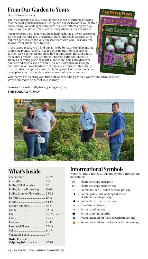 J.W. Jung Seed Company Fall Catalog Weekly Ad July 1 - December 31, 2026