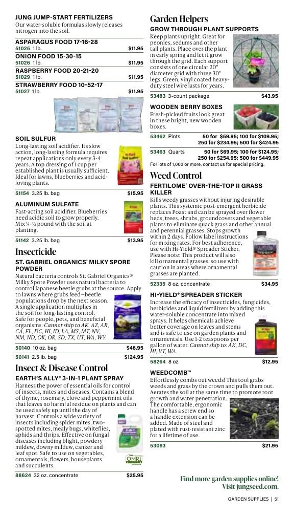 J.W. Jung Seed Company Fall Catalog Weekly Ad July 1 - December 31, 2026