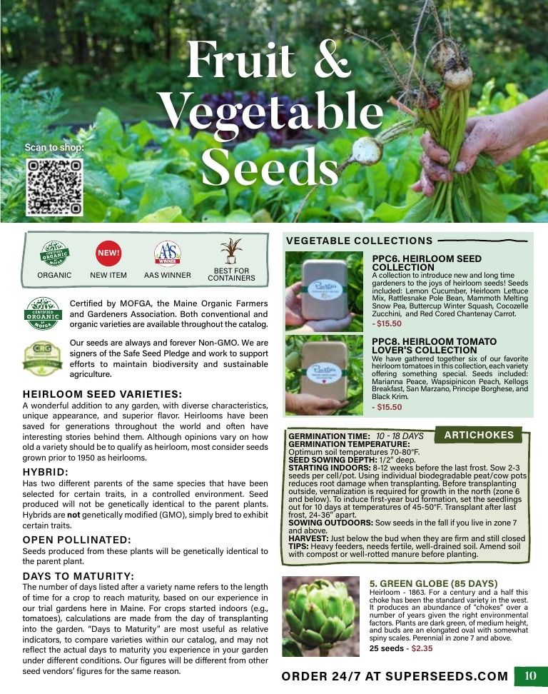 Pinetree Garden Seeds Annual Catalog Weekly Ad January 1 - December 31, 2026