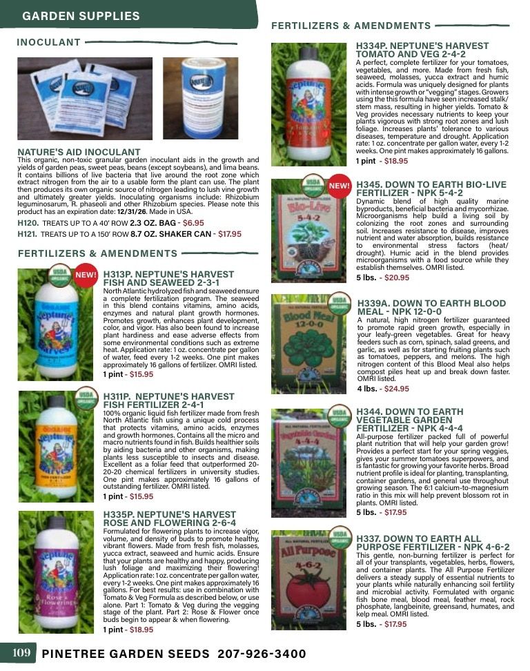 Pinetree Garden Seeds Annual Catalog Weekly Ad January 1 - December 31, 2026