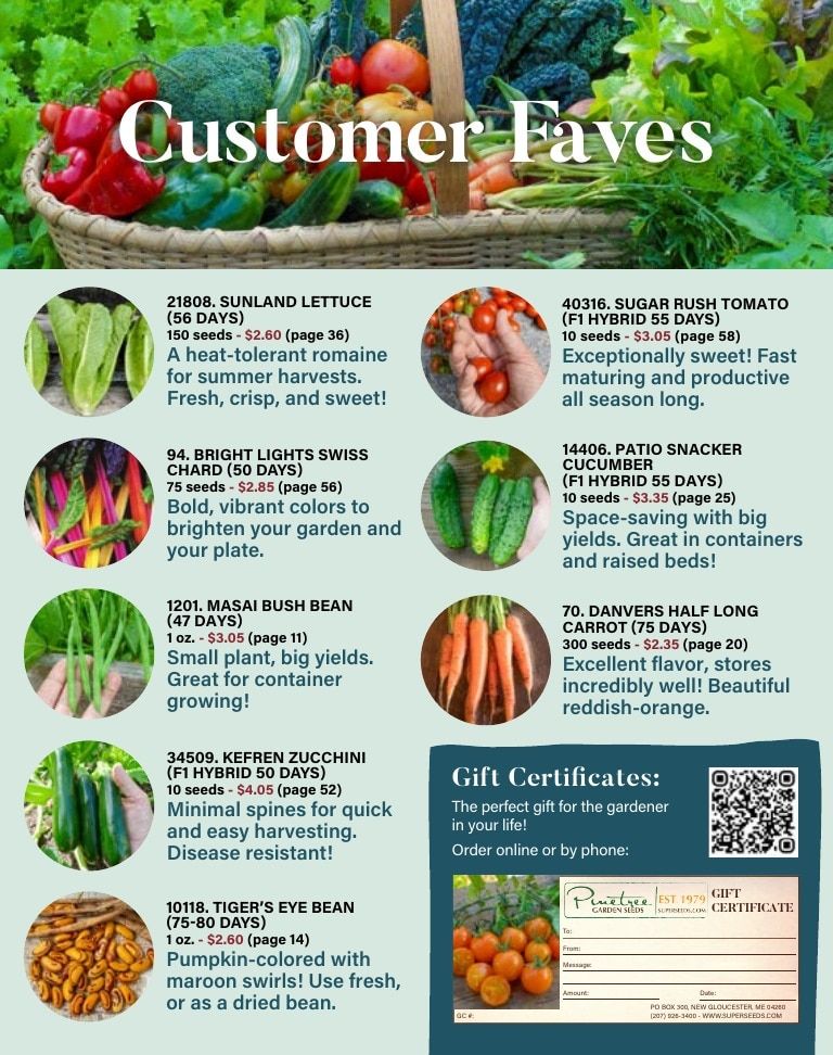 Pinetree Garden Seeds Annual Catalog Weekly Ad January 1 - December 31, 2026
