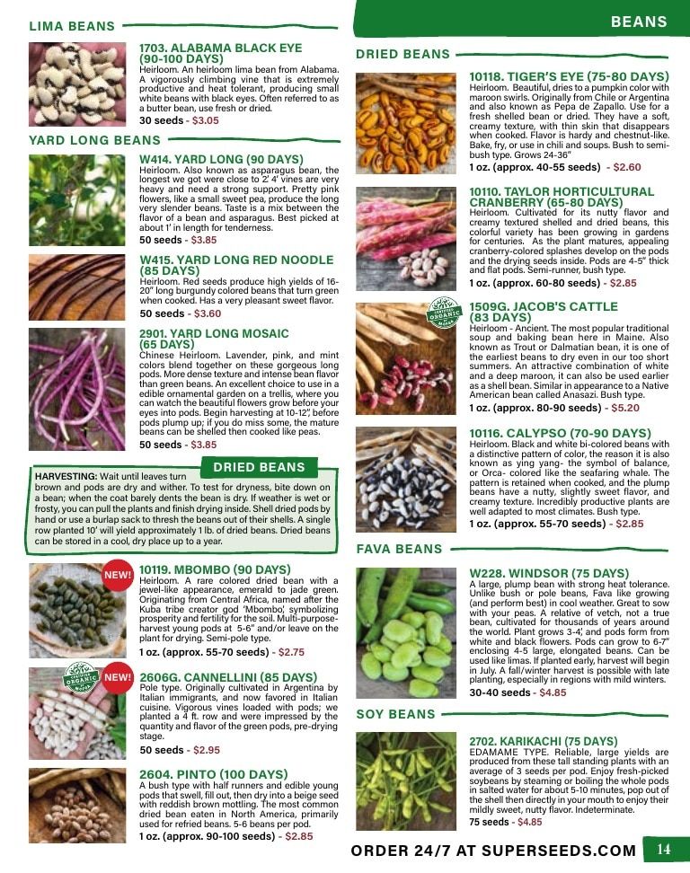 Pinetree Garden Seeds Annual Catalog Weekly Ad January 1 - December 31, 2026