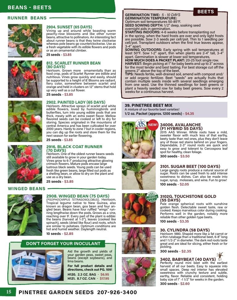 Pinetree Garden Seeds Annual Catalog Weekly Ad January 1 - December 31, 2026