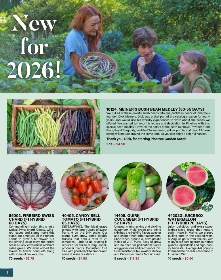 Pinetree Garden Seeds Annual Catalog Weekly Ad January 1 - December 31, 2026