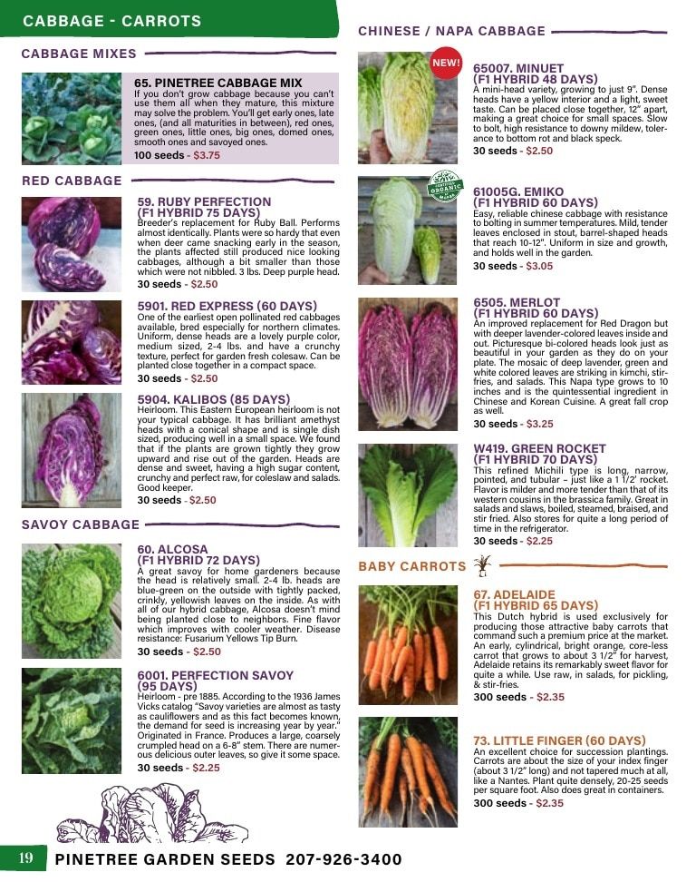 Pinetree Garden Seeds Annual Catalog Weekly Ad January 1 - December 31, 2026