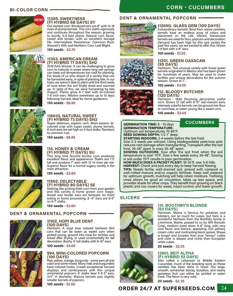 Pinetree Garden Seeds Annual Catalog Weekly Ad January 1 - December 31, 2026