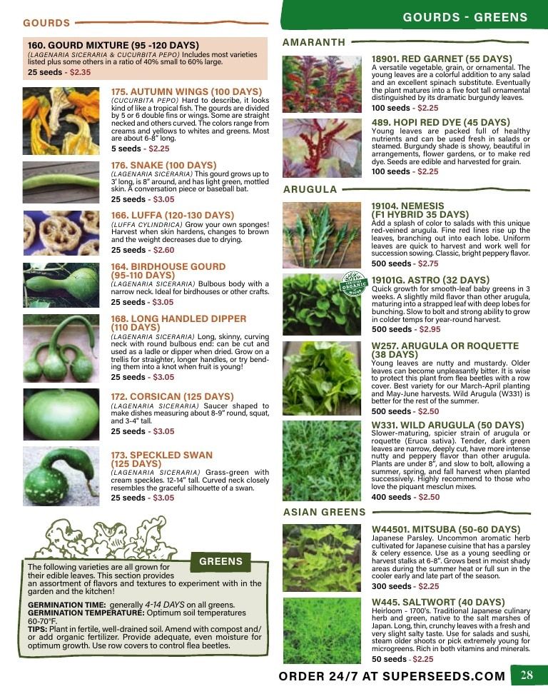 Pinetree Garden Seeds Annual Catalog Weekly Ad January 1 - December 31, 2026