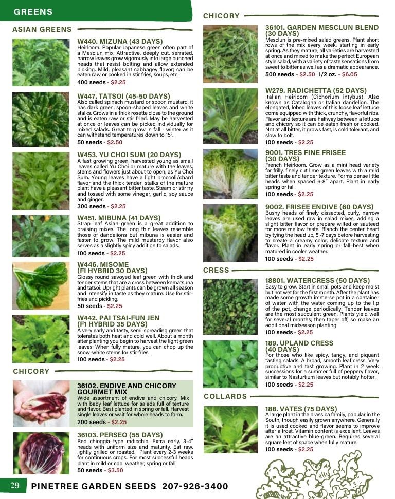 Pinetree Garden Seeds Annual Catalog Weekly Ad January 1 - December 31, 2026