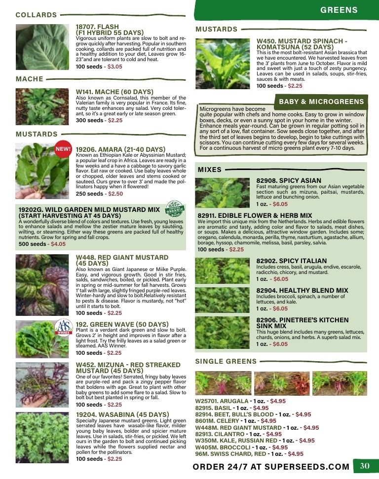 Pinetree Garden Seeds Annual Catalog Weekly Ad January 1 - December 31, 2026