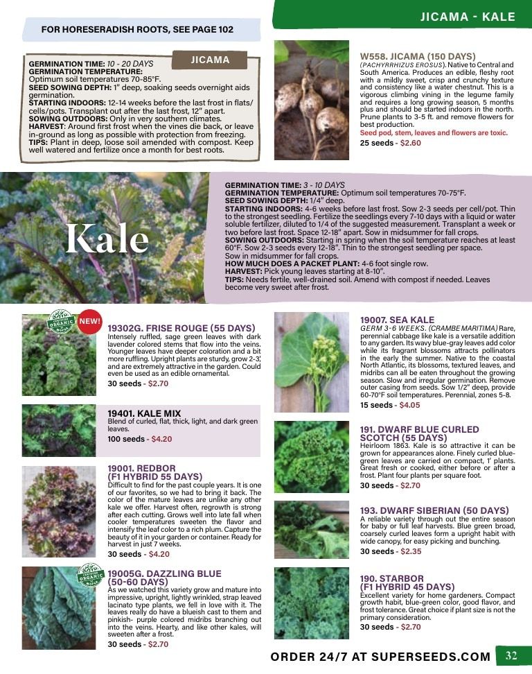 Pinetree Garden Seeds Annual Catalog Weekly Ad January 1 - December 31, 2026