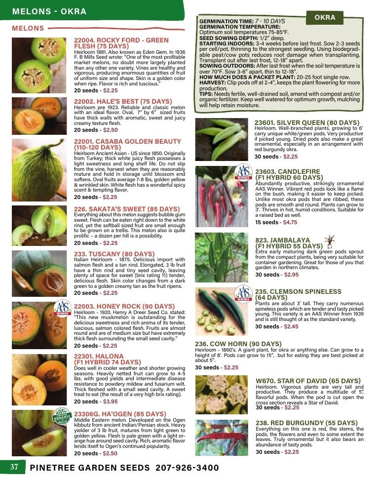 Pinetree Garden Seeds Annual Catalog Weekly Ad January 1 - December 31, 2026