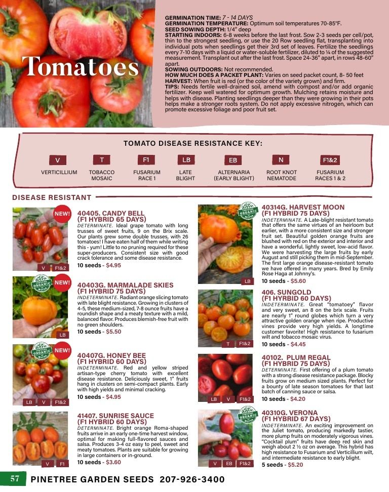 Pinetree Garden Seeds Annual Catalog Weekly Ad January 1 - December 31, 2026