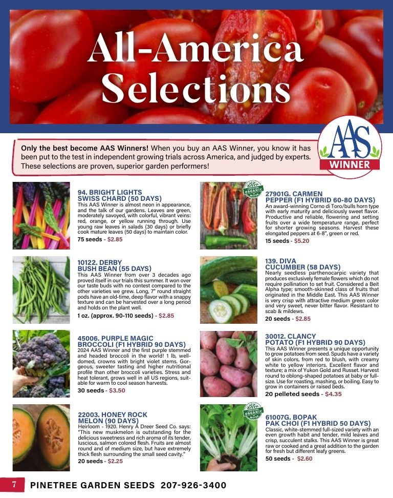 Pinetree Garden Seeds Annual Catalog Weekly Ad January 1 - December 31, 2026