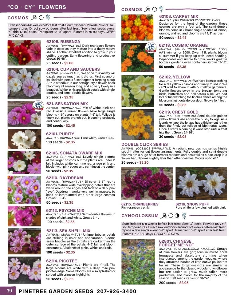 Pinetree Garden Seeds Annual Catalog Weekly Ad January 1 - December 31, 2026