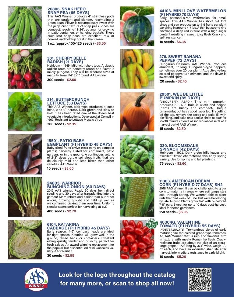 Pinetree Garden Seeds Annual Catalog Weekly Ad January 1 - December 31, 2026