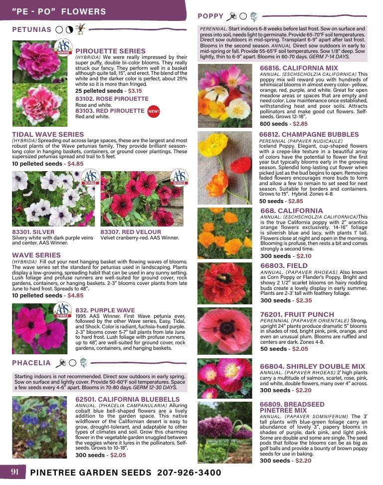 Pinetree Garden Seeds Annual Catalog Weekly Ad January 1 - December 31, 2026