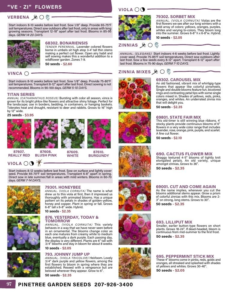 Pinetree Garden Seeds Annual Catalog Weekly Ad January 1 - December 31, 2026