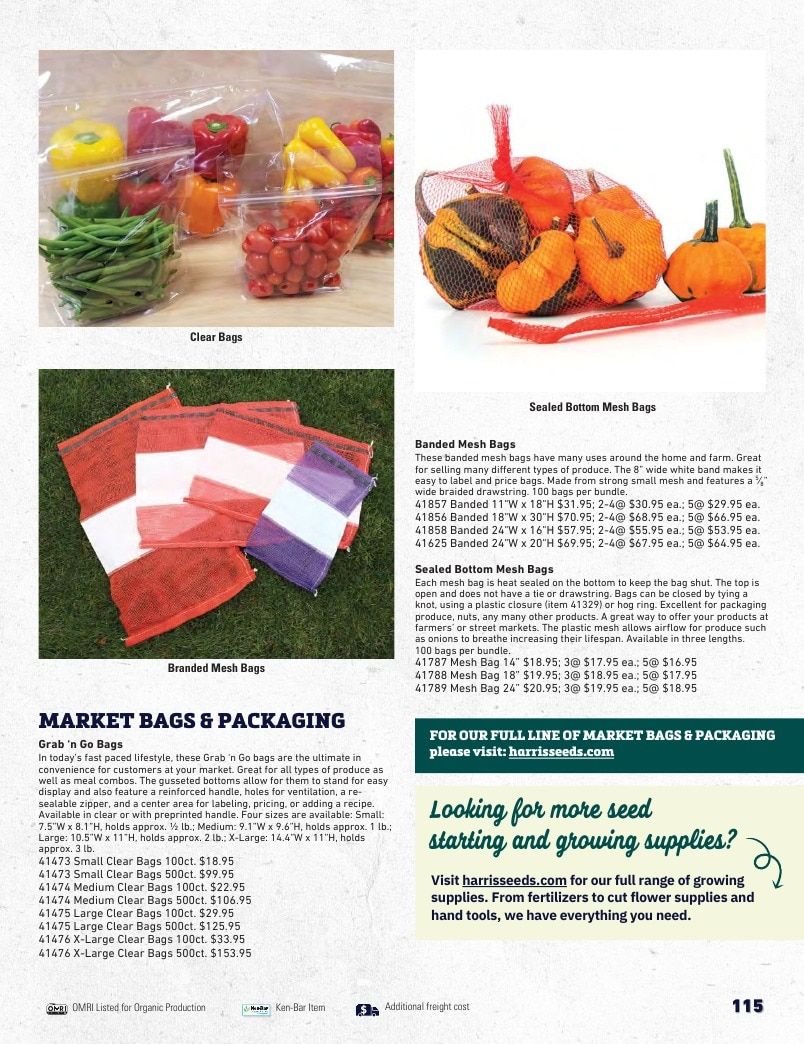 Harris Seeds Bedding Plant Grower's Catalog Weekly Ad January 1 - December 31, 2027