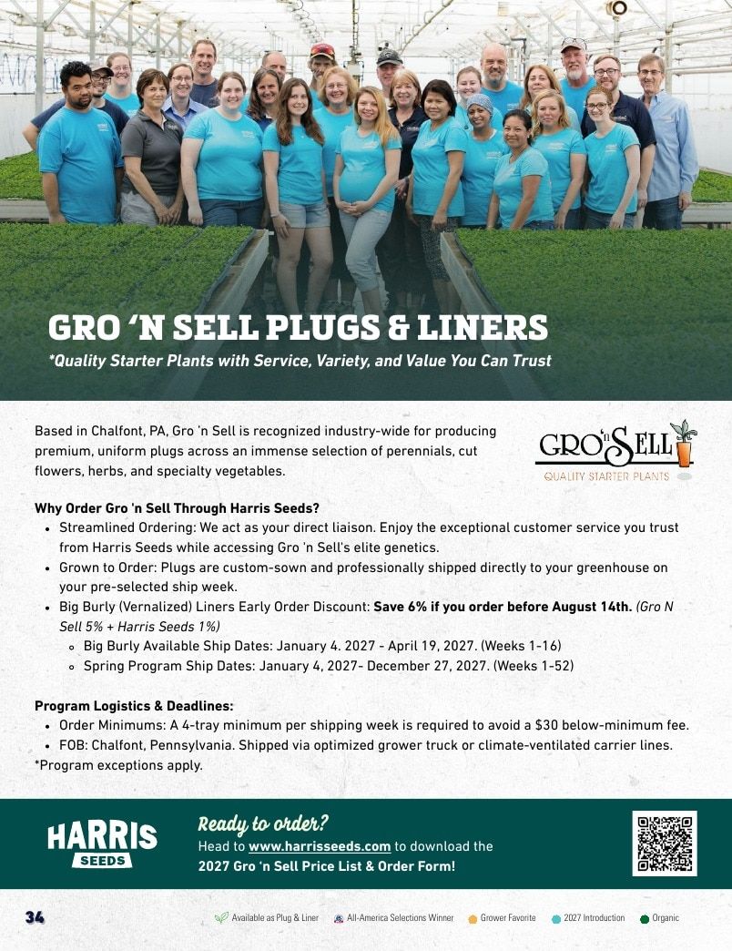 Harris Seeds Bedding Plant Grower's Catalog Weekly Ad January 1 - December 31, 2027