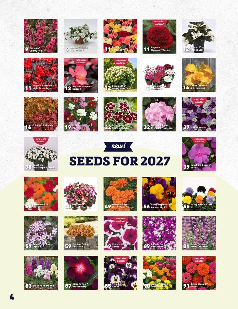 Harris Seeds Bedding Plant Grower's Catalog Weekly Ad January 1 - December 31, 2027