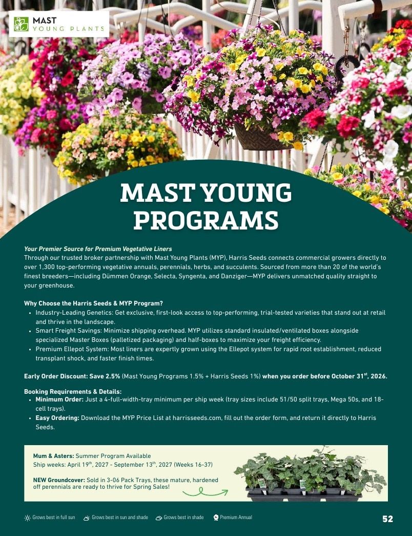 Harris Seeds Bedding Plant Grower's Catalog Weekly Ad January 1 - December 31, 2027