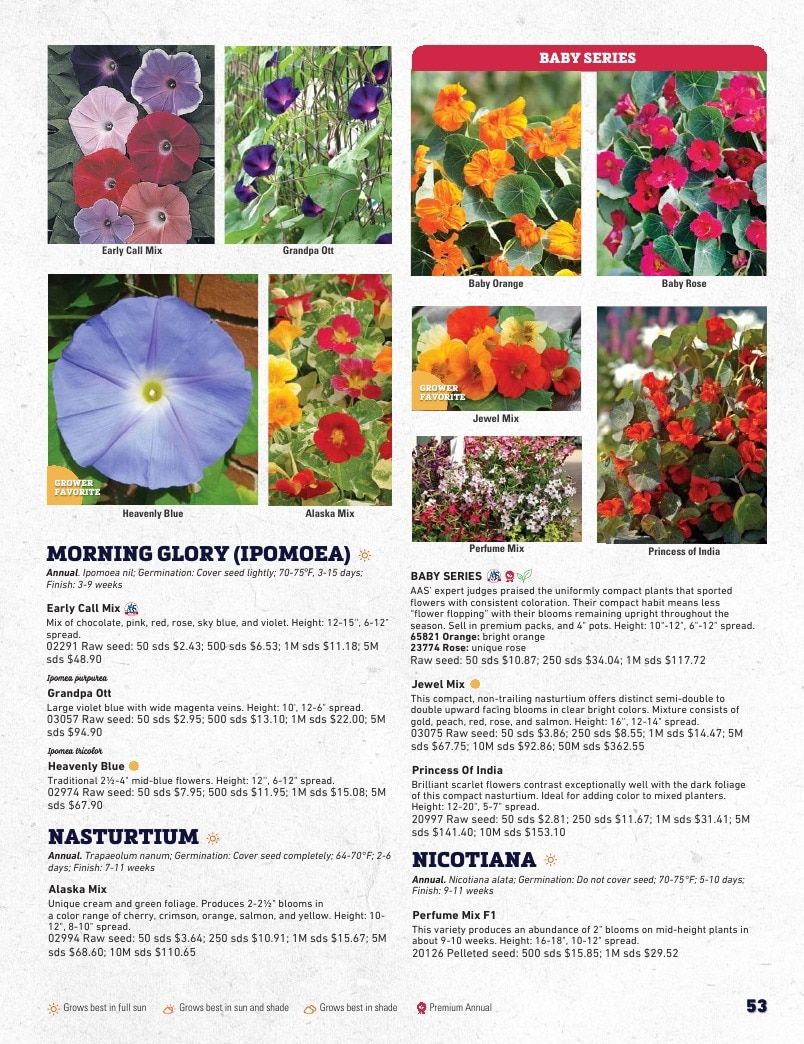 Harris Seeds Bedding Plant Grower's Catalog Weekly Ad January 1 - December 31, 2027