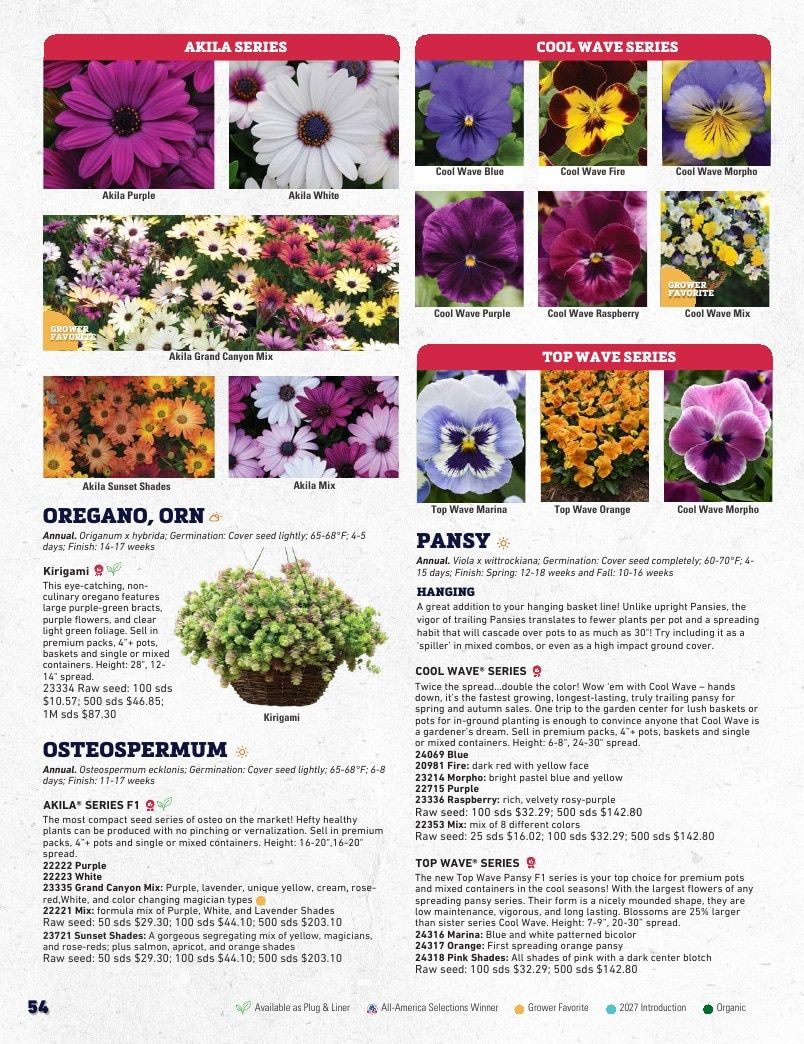 Harris Seeds Bedding Plant Grower's Catalog Weekly Ad January 1 - December 31, 2027